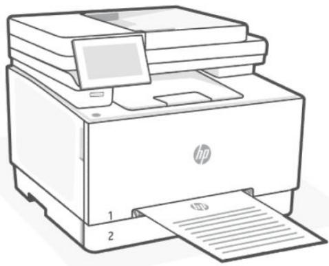 HP laser JET PRO 3302sdw - Chargement de papier à en-tête ou de formulaires pré-imprimés dans le bac 1 - 1