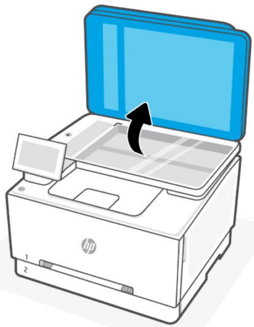 HP laser JET PRO 3302sdw - Chargement d'un original sur la vitre du scanner - 2