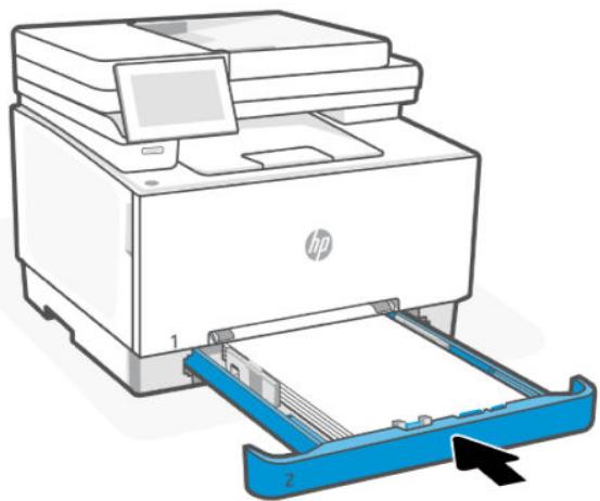 HP laser JET PRO 3302sdw - Suppression d'un bourrage papier dans le compartmentement feuille à feuille du bac 1 - 5