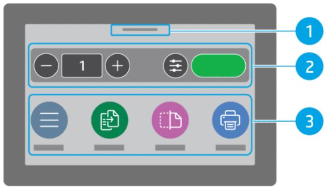 HP laser JET PRO 3302sdw - Écran du panneau de commande - 2