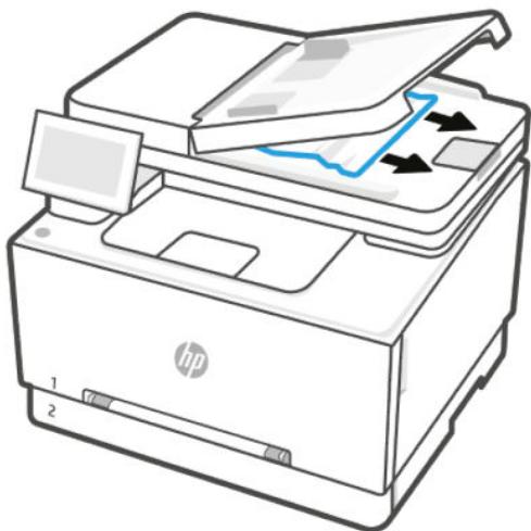 HP laser JET PRO 3302sdw - Élimination d'un bourrage papier dans le chargeur de documents - 5