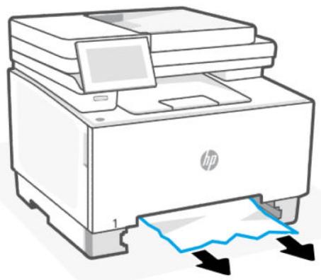HP laser JET PRO 3302sdw - Élimination d'un bourrage papier dans le bac 2 - 4