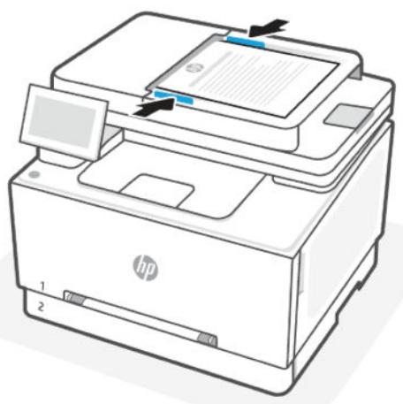 HP laser JET PRO 3302sdw - Chargement d'un original dans le bac d'alimentation automatique - 3