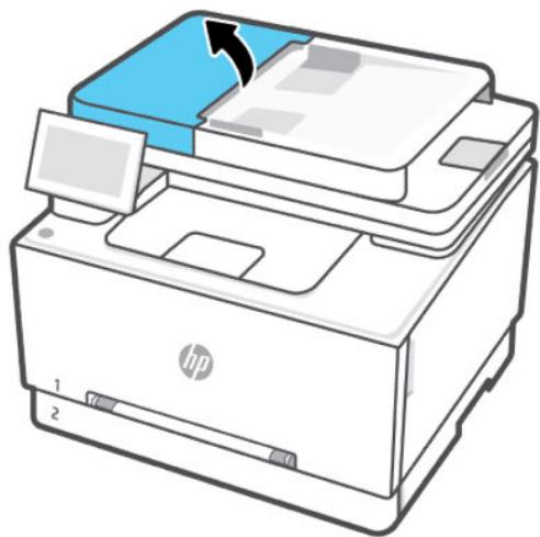 HP laser JET PRO 3302sdw - Élimination d'un bourrage papier dans le chargeur de documents - 1