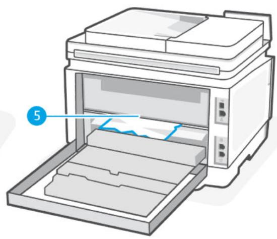 HP laser JET PRO 3302sdw - Emplacements possibles des bourages - 2