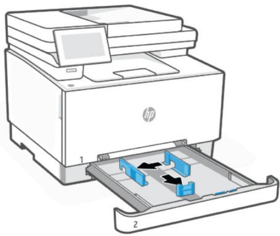 HP laser JET PRO 3302sdw - Chargement du papier dans le bac 2 - 3