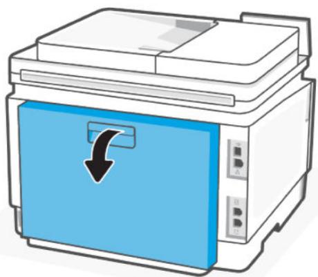 HP laser JET PRO 3302sdw - Élimination d'un bourrage papier à partir de la porte d'accès arrêté - 1