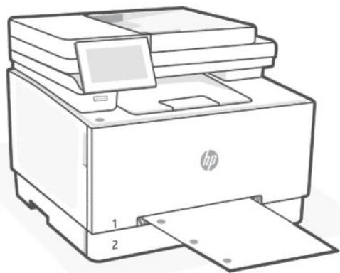 HP laser JET PRO 3302sdw - Chargement de papier à en-tête ou de formulaires pré-imprimés dans le bac 1 - 3