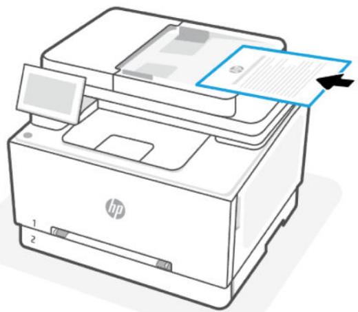 HP laser JET PRO 3302sdw - Chargement d'un original dans le bac d'alimentation automatique - 2