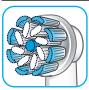 ORAL-B Vitality 100cross - Oral-B Sensitive Clean brush head - 1