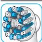 ORAL-B Vitality 100cross - Oral-B CrossAction-borsthuvudet - 1