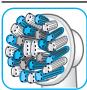 ORAL-B Vitality 100cross - Oral-B CrossAction opzetborstel - 1