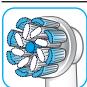 ORAL-B Vitality 100cross - Oral-B Sensitive Clean borsthuvud - 1
