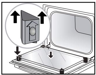 BRANDT BFP201BB - - Colocación de los cristales de la puerta - 1