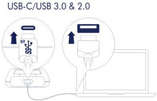 LACIE RUGGED USB-C 1To - ÉTAPE 1 : Connexion du cable USB - 2