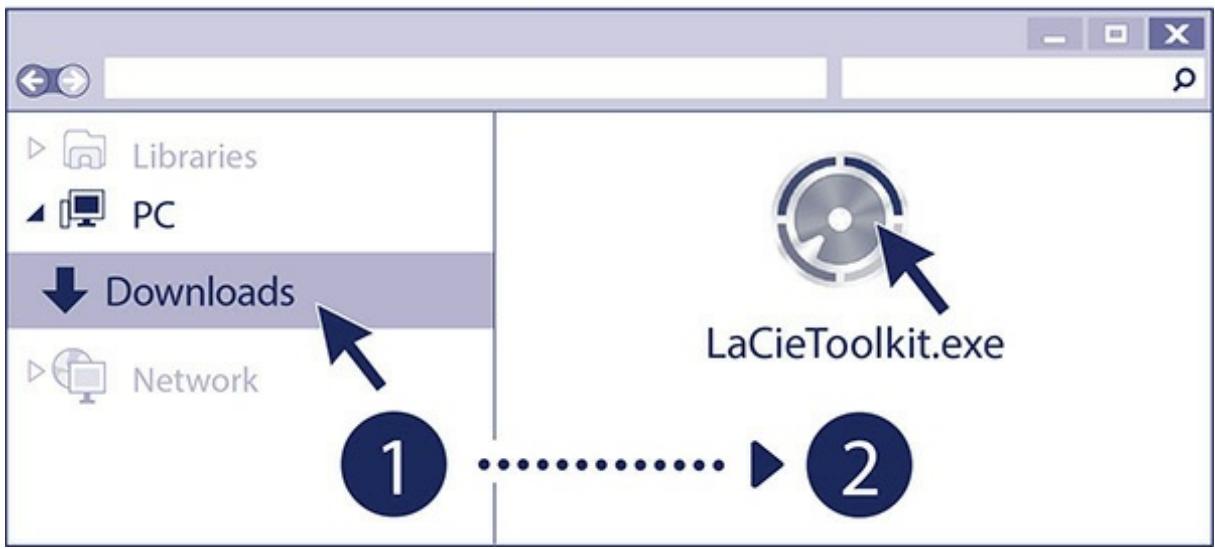 LACIE Mobile Drive Secure USB-C 2To - Windows - 1