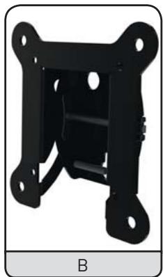 ELECTRO DEPOT 935396 SL01B - Support mural inclinable n°1 - Geleverde onderdelen - 2