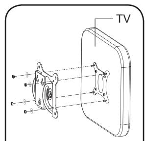 ELECTRO DEPOT 935396 SL01B - Support mural inclinable n°1 - Procedure d'installation : - 2