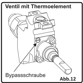 VALBERG VAL CG 50 4CM SVT - Einstellen der Flammhöhe am Ventil auf minimal - 1