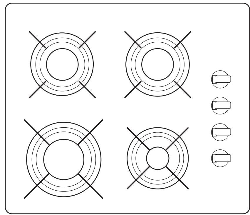 VALBERG VAL TGV 4 NWC - Notice d'utilisation pour la table de cuisson à gaz - 1