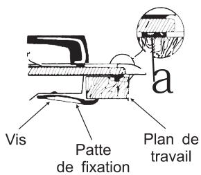 VALBERG VAL TGV 4 NWC - Pose et fixation de la table de cuisson - 1