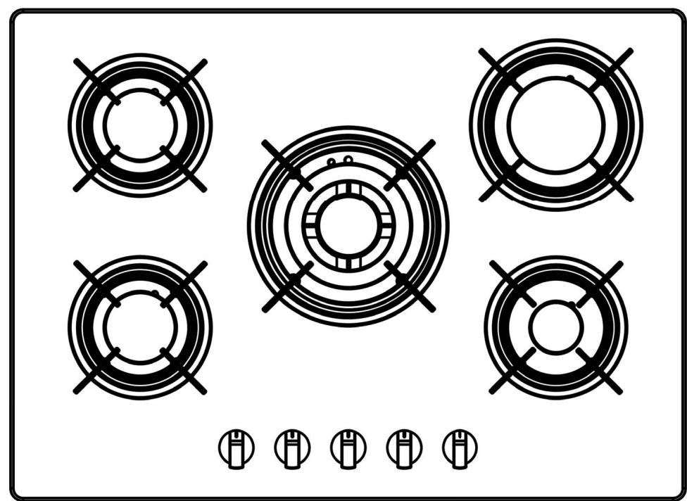 VALBERG VAL TGV 5 NWC - Notice d'utilisation pour la table de cuisson à gaz - 1