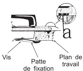 VALBERG VAL TGV 5 NWC - Pose et fixation de la table de cuisson - 1