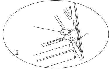 HIGH ONE HIG CG 60 4CM BVT - Pour démonter la porte du four - 2