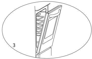HIGH ONE HIG CG 60 4CM BVT - Pour démonter la porte du four - 3