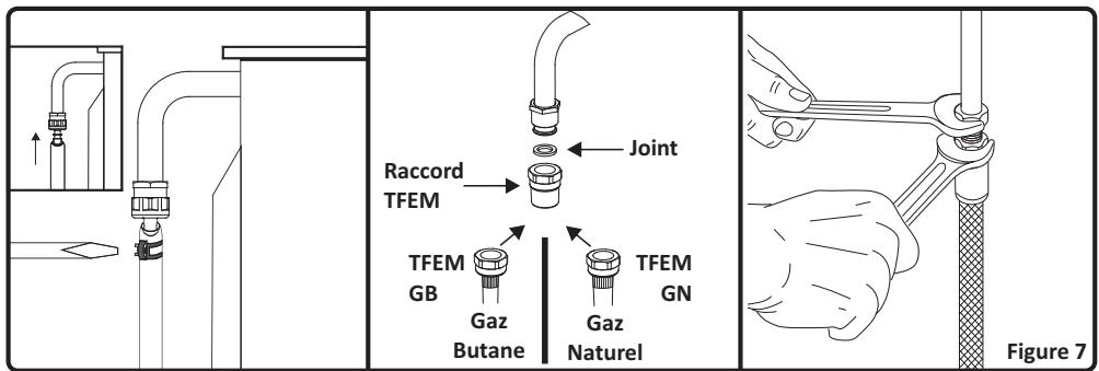 VALBERG VAL CG 60 4CM NVT - Branchement gaz butane (G30) - propane (G31) - 1