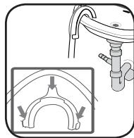 BELLAVITA LF 1209 BVT - Anschluss des Wasserablaufschlauchs - 2