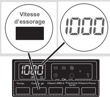 BELLAVITA LF 1209 BVT - Sélection de la vitesse d'essorage - 1