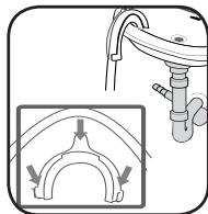 BELLAVITA LF 1209 BVT - Aansluiting van de waterafvoerslang - 2