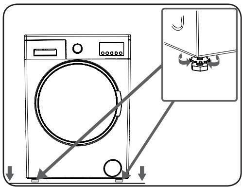 BELLAVITA LF 1209 BVT - Réglage des pieds - 1