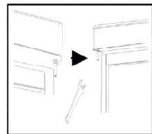 HIGH ONE HIG 1P 183 A+ BCW - Modification du SENS d'ouverture de la porte - 3