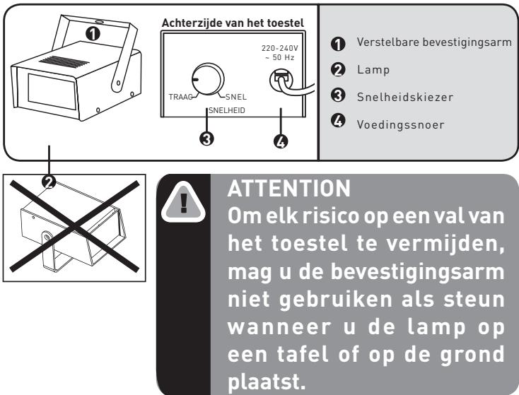 NOVISTAR 938550 - DISCO LIGHT - Beschrijving van het toestel - 1