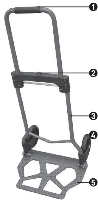 ELECTRO DEPOT Trolley pliant 70 KG - Productbeschrijving - 1