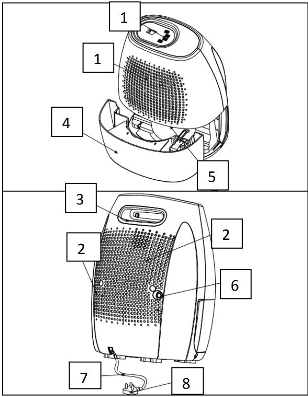 COMFEE MTD1-10 DEN3 - DESIGNATIONS DES DIFFERENTS COMPOSANTS - 1