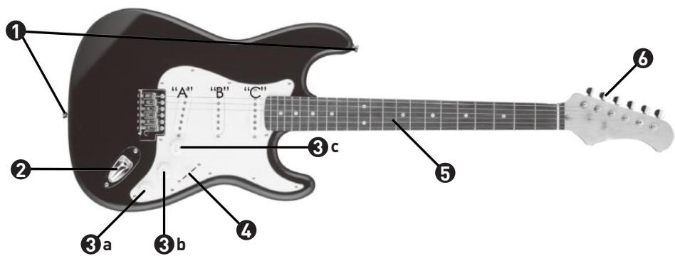 NOVISTAR GUITARE éléctrique + Ampli - Description de la guitare - 1