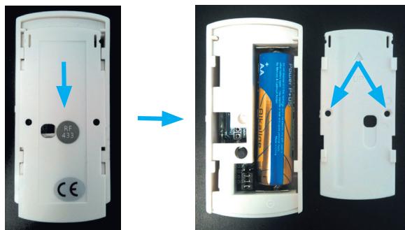 TECHYO Alarme ss fil RTC - Ouverture du transmetteur - 1