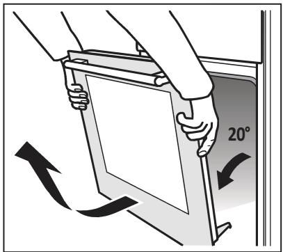 DAEWOO KBE-6R2SMO - Démontage de la porte (pour nettoyage) - 3