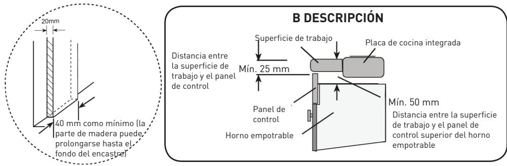 VALBERG VAL FM 65 C XVT - Instalación del horno empotrable - 3