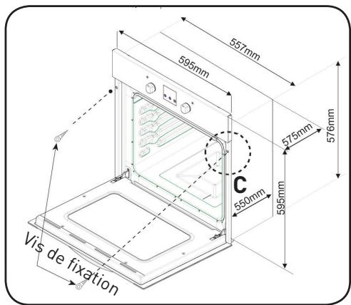 VALBERG VAL FM 65 C XVT - Installation du four encastrable - 4