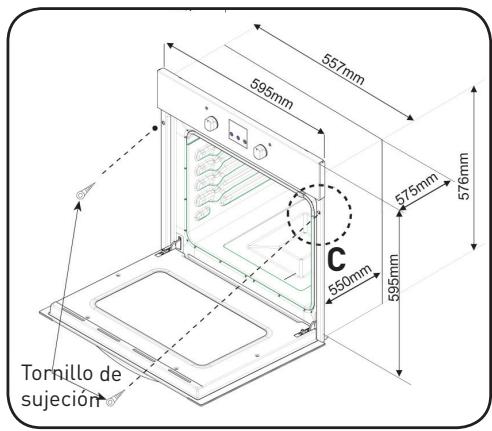 VALBERG VAL FM 65 C XVT - Instalación del horno empotrable - 4