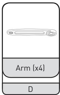 ELECTRO DEPOT Support pour vidéoprojecteur - Geleverde onderdelen - 13
