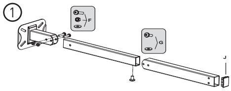 ELECTRO DEPOT Support pour vidéoprojecteur - Wandinstallatie - 1