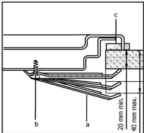 VALBERG VAL TGV 5 NET - FIXATION DE LA TABLE DE CUISSON - 1