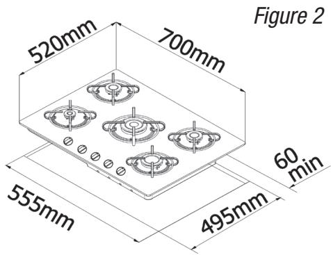 VALBERG VAL TGV 5 NET - INSTALLATION DE LA TABLE DE CUISSON - 1