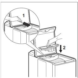 BELLAVITA LT 1206 A+ BSP - Limpieza del distribuidor del producto de lavado - 2
