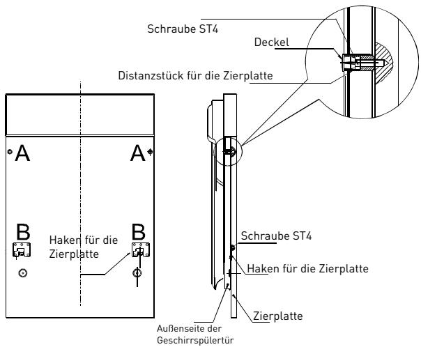 VALBERG VAL INT 12C45 BNS SC - Abbildung 4b: Installation der Holz-Zierplatte - 1